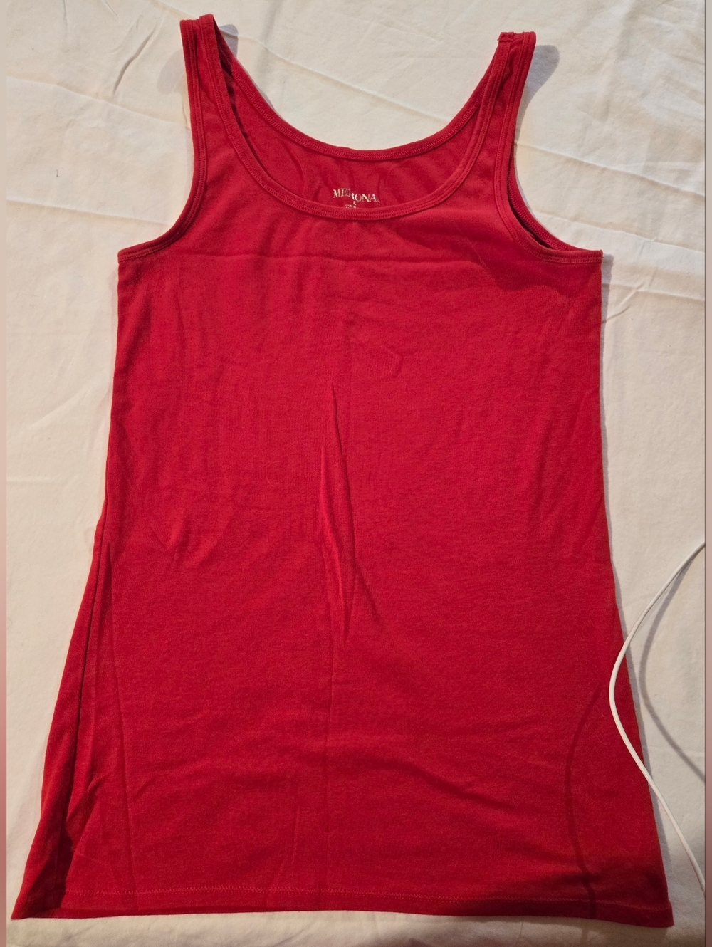 Merona Red Scoop Tank Top